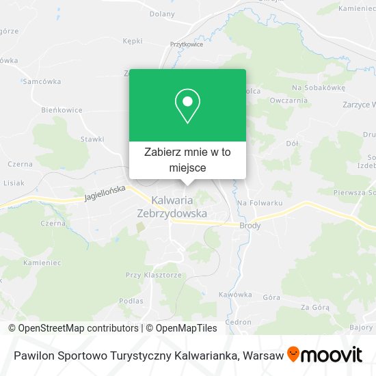 Mapa Pawilon Sportowo Turystyczny Kalwarianka