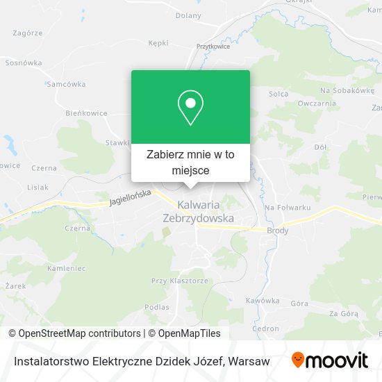 Mapa Instalatorstwo Elektryczne Dzidek Józef