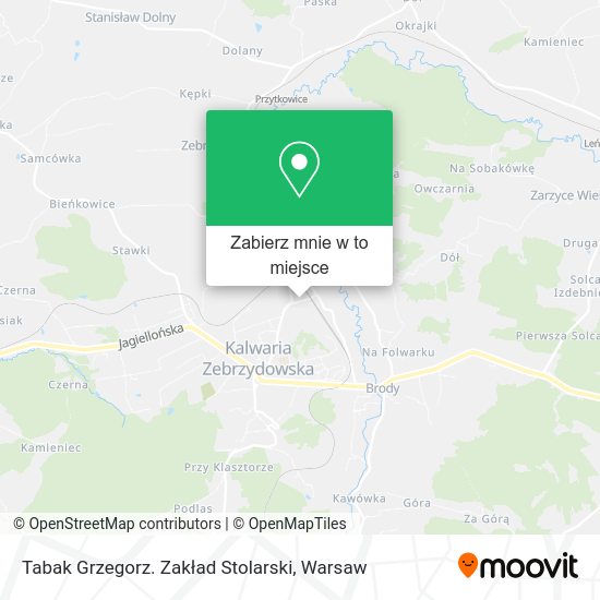 Mapa Tabak Grzegorz. Zakład Stolarski