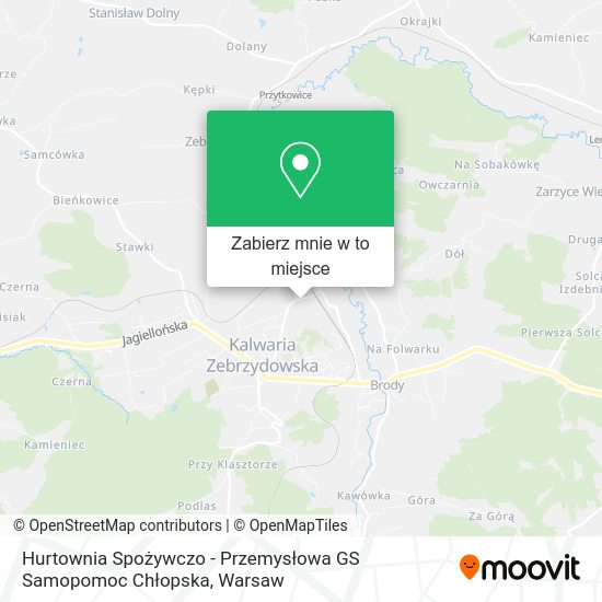 Mapa Hurtownia Spożywczo - Przemysłowa GS Samopomoc Chłopska