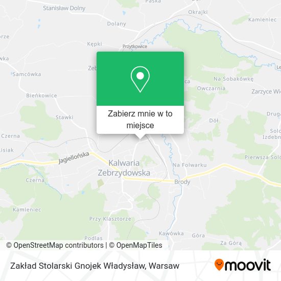 Mapa Zakład Stolarski Gnojek Władysław