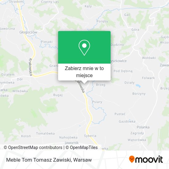 Mapa Meble Tom Tomasz Zawiski