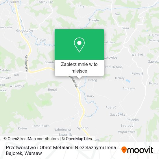 Mapa Przetwórstwo i Obrót Metalami Nieżelaznymi Irena Bajorek