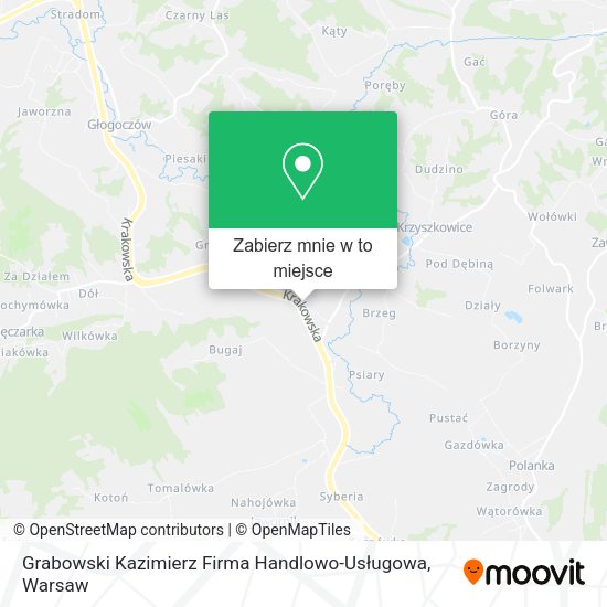 Mapa Grabowski Kazimierz Firma Handlowo-Usługowa