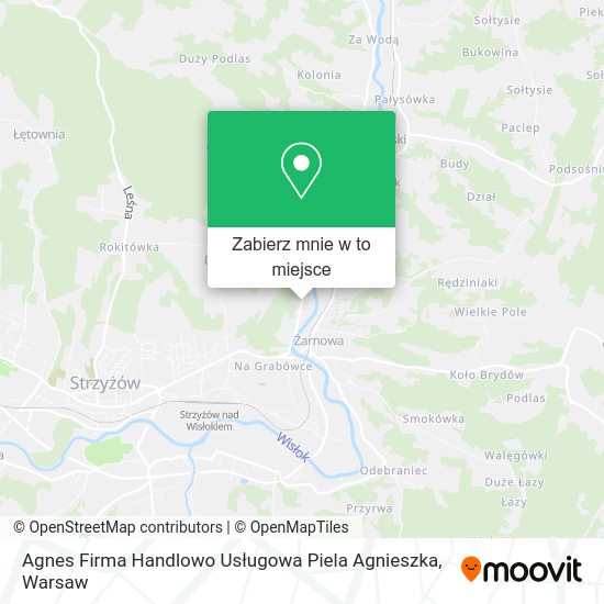 Mapa Agnes Firma Handlowo Usługowa Piela Agnieszka