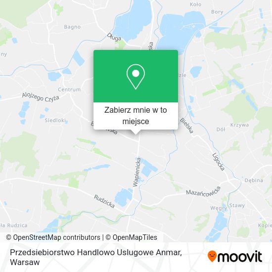 Mapa Przedsiebiorstwo Handlowo Uslugowe Anmar