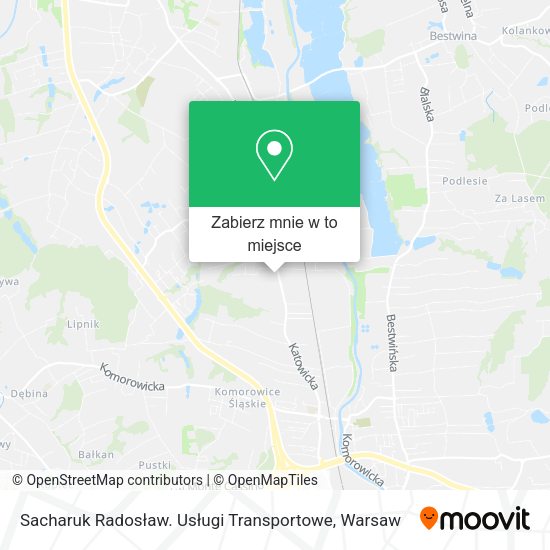 Mapa Sacharuk Radosław. Usługi Transportowe