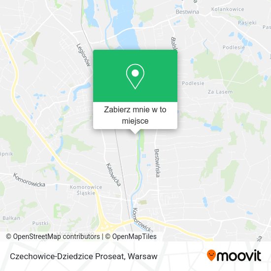 Mapa Czechowice-Dziedzice Proseat