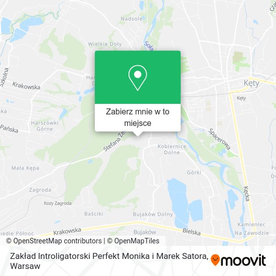 Mapa Zakład Introligatorski Perfekt Monika i Marek Satora