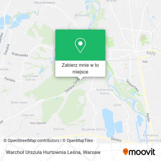 Mapa Warchoł Urszula Hurtownia Leśna