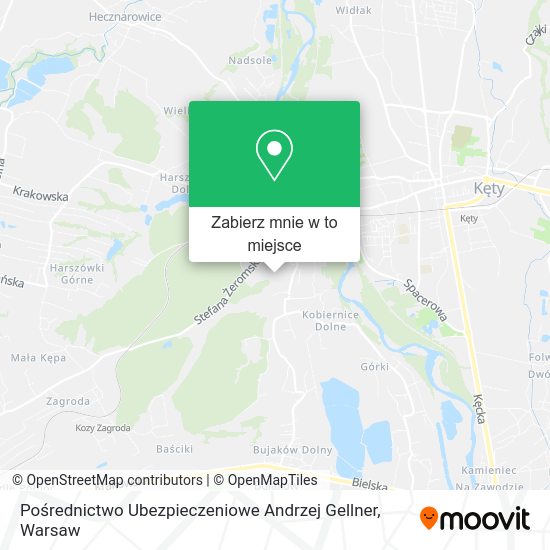 Mapa Pośrednictwo Ubezpieczeniowe Andrzej Gellner