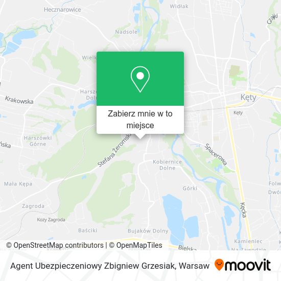 Mapa Agent Ubezpieczeniowy Zbigniew Grzesiak