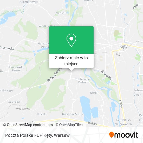 Mapa Poczta Polska FUP Kęty