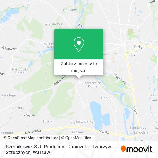 Mapa Szemikowie. S.J. Producent Doniczek z Tworzyw Sztucznych