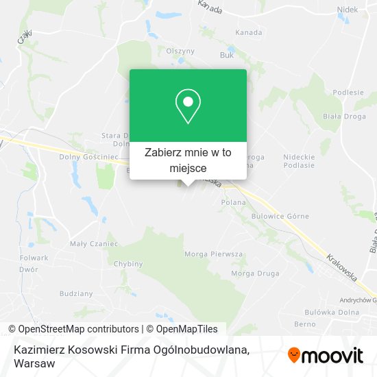 Mapa Kazimierz Kosowski Firma Ogólnobudowlana