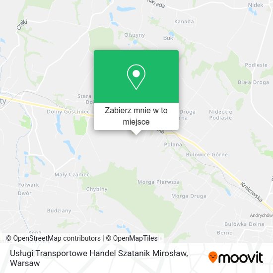 Mapa Usługi Transportowe Handel Szatanik Mirosław