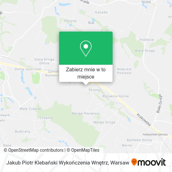 Mapa Jakub Piotr Klebański Wykończenia Wnętrz