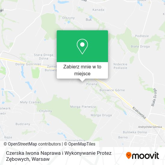 Mapa Czerska Iwona Naprawa i Wykonywanie Protez Zębowych