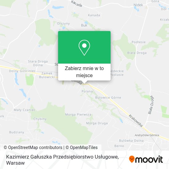 Mapa Kazimierz Gałuszka Przedsiębiorstwo Usługowe