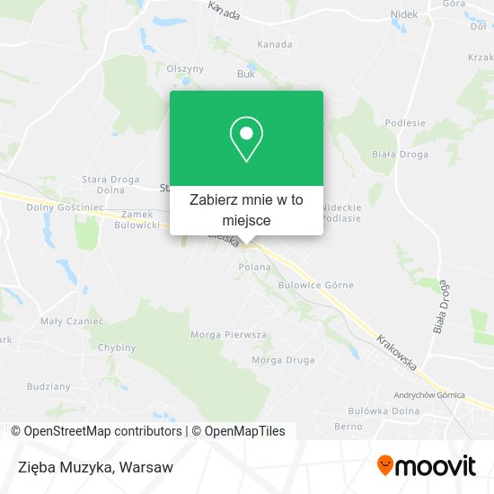 Mapa Zięba Muzyka