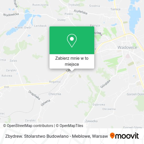 Mapa Zbydrew. Stolarstwo Budowlano - Meblowe