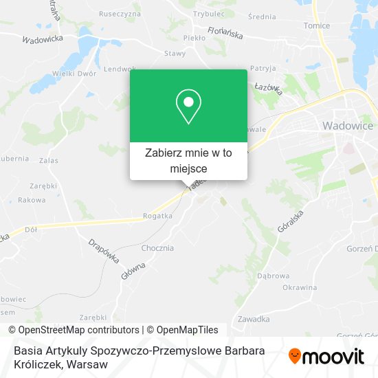 Mapa Basia Artykuly Spozywczo-Przemyslowe Barbara Króliczek