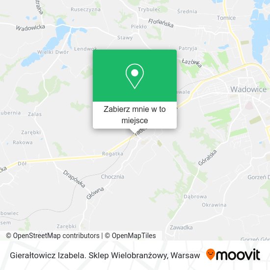 Mapa Gierałtowicz Izabela. Sklep Wielobranżowy