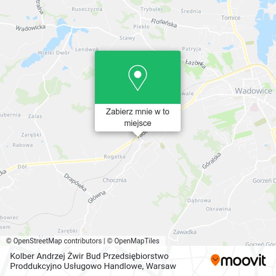 Mapa Kolber Andrzej Żwir Bud Przedsiębiorstwo Proddukcyjno Usługowo Handlowe