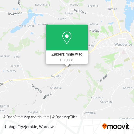 Mapa Usługi Fryzjerskie