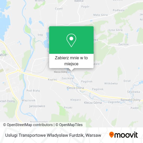 Mapa Usługi Transportowe Władysław Furdzik