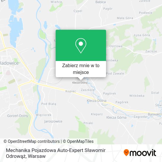 Mapa Mechanika Pojazdowa Auto-Expert Sławomir Odrowąż