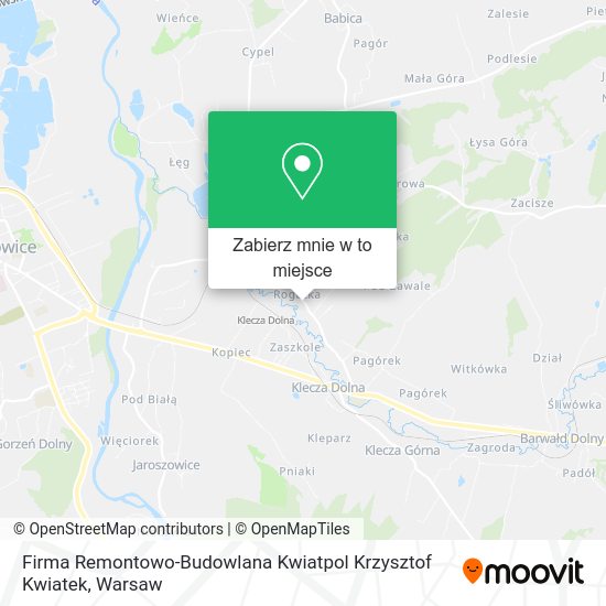 Mapa Firma Remontowo-Budowlana Kwiatpol Krzysztof Kwiatek