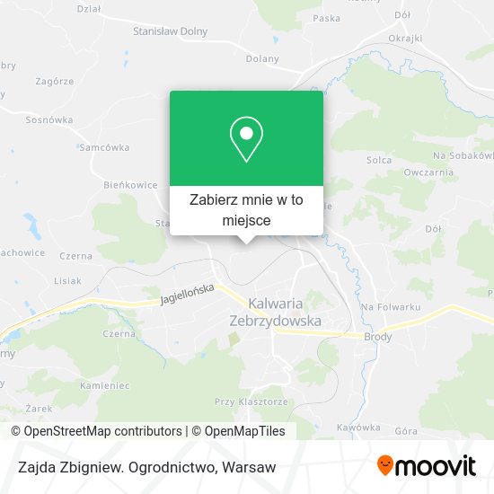 Mapa Zajda Zbigniew. Ogrodnictwo