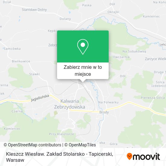 Mapa Kleszcz Wiesław. Zakład Stolarsko - Tapicerski