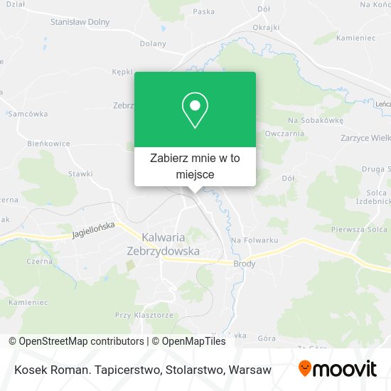 Mapa Kosek Roman. Tapicerstwo, Stolarstwo