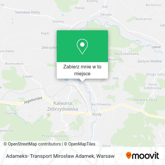 Mapa Adameks- Transport Mirosław Adamek