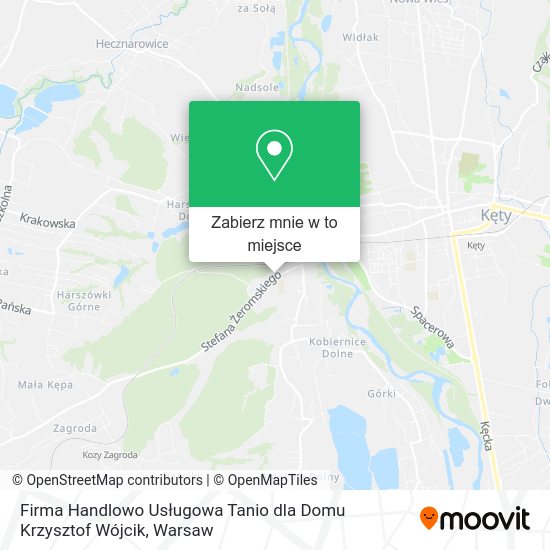 Mapa Firma Handlowo Usługowa Tanio dla Domu Krzysztof Wójcik