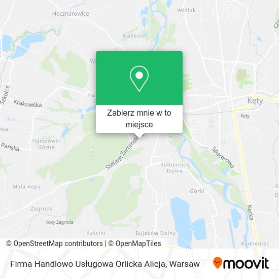 Mapa Firma Handlowo Usługowa Orlicka Alicja