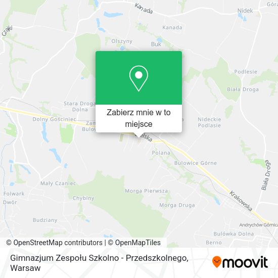 Mapa Gimnazjum Zespołu Szkolno - Przedszkolnego