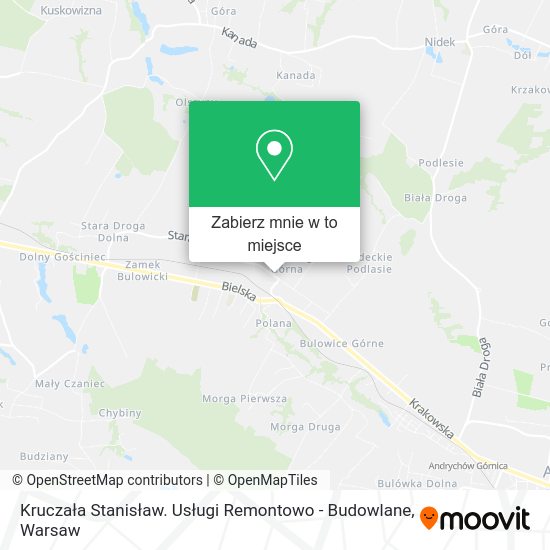 Mapa Kruczała Stanisław. Usługi Remontowo - Budowlane