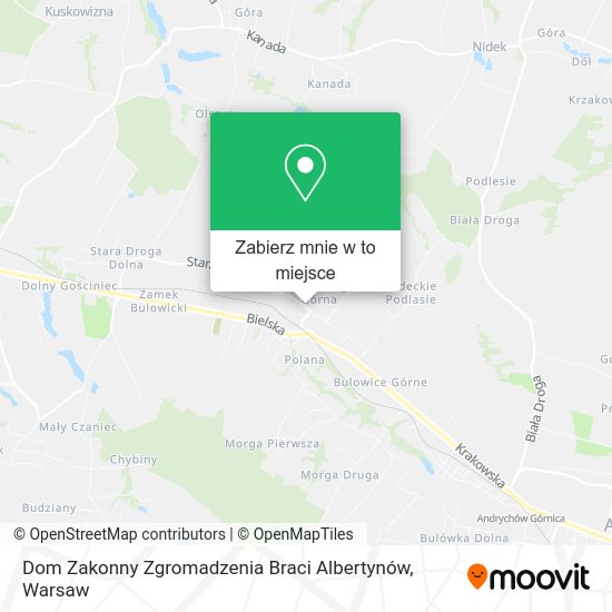 Mapa Dom Zakonny Zgromadzenia Braci Albertynów