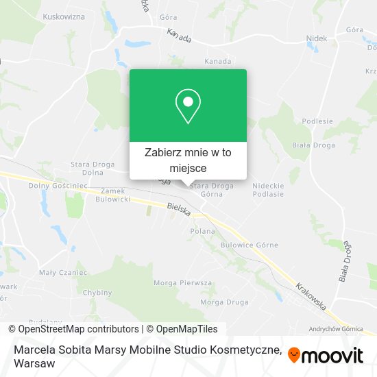 Mapa Marcela Sobita Marsy Mobilne Studio Kosmetyczne