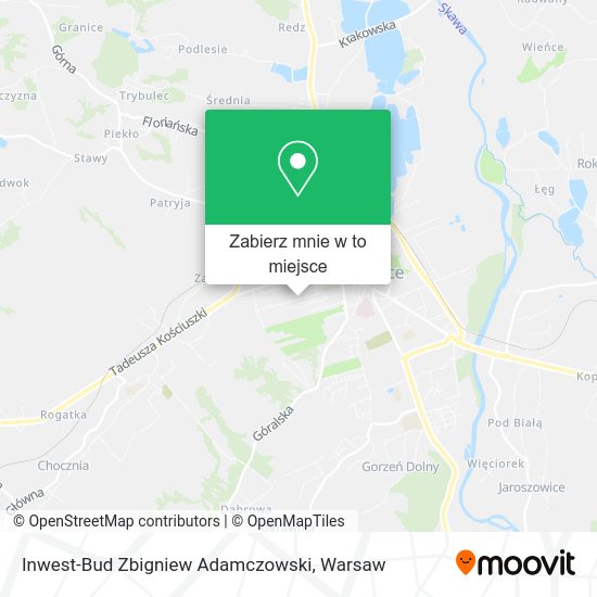 Mapa Inwest-Bud Zbigniew Adamczowski