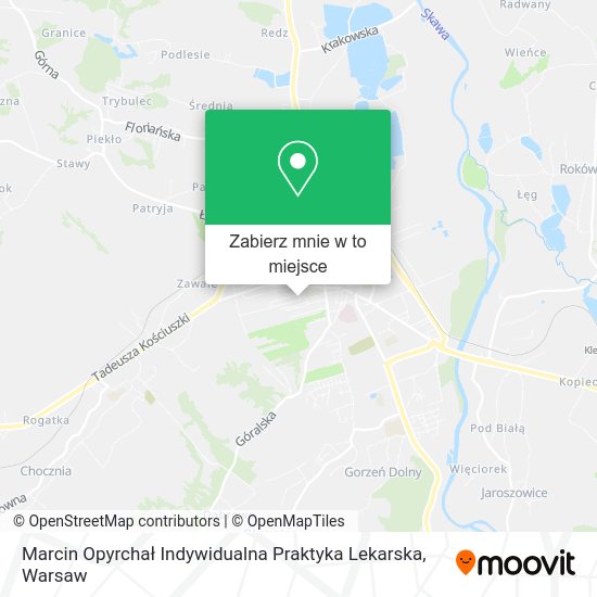 Mapa Marcin Opyrchał Indywidualna Praktyka Lekarska