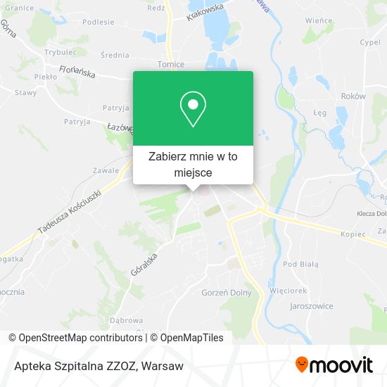 Mapa Apteka Szpitalna ZZOZ