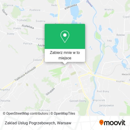 Mapa Zaklad Uslug Pogrzebowych