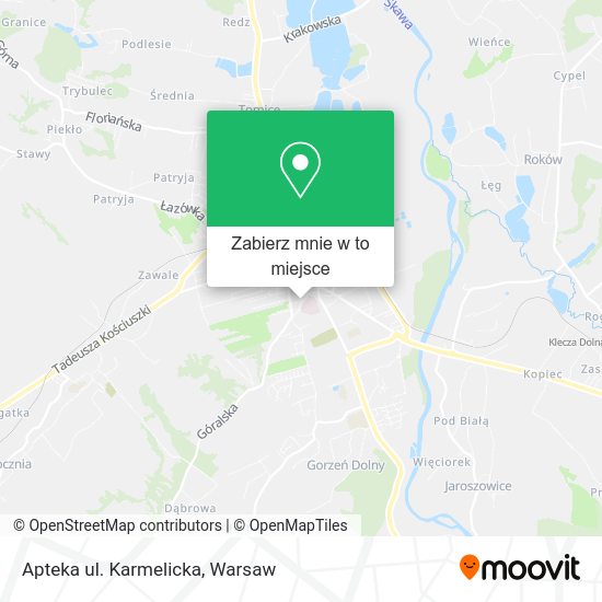 Mapa Apteka ul. Karmelicka