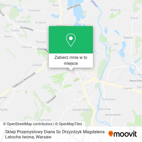 Mapa Sklep Przemyslowy Diana Sc Drzyzdzyk Magdalena Latocha Iwona