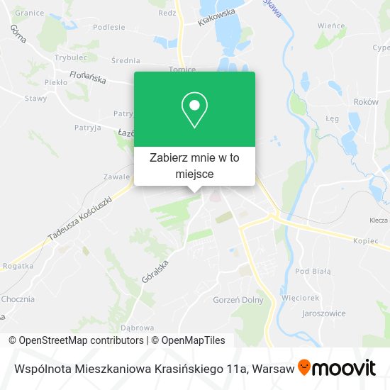 Mapa Wspólnota Mieszkaniowa Krasińskiego 11a