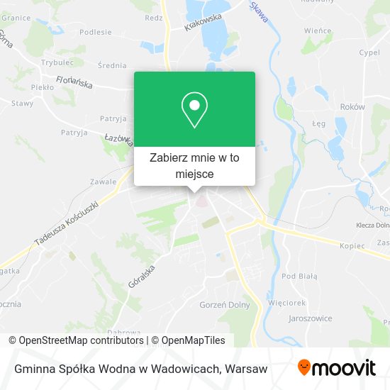 Mapa Gminna Spółka Wodna w Wadowicach